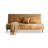 74.02"Coffee Brown Microfiber Grid Stitch Armless Foldable Sofa Bed Couch
