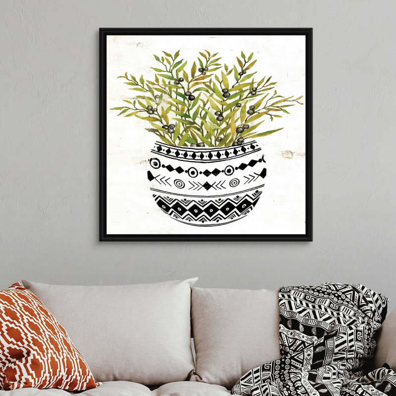 Art mural sur toile Mud, Toile avec cadre noir, H 36 po x l 36 po x P 1,75 po