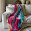 Multihued Slab - 1 Piece Premium Sherpa Blanket Throw Blanket-1978104578