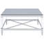 Ensemble de table basse et de table de bout chromées 2 pièces