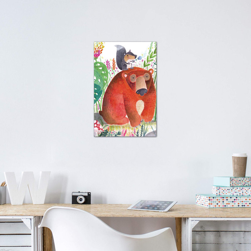 Décoration murale pour enfant Forest Pals II, H 18 po x l 12 po x 1,5 po, Toile tendue