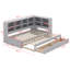 Lit de jour simple TG à très grand avec deux tiroirs de rangement, armoires de rangement à DEL et ports USB-2051324012