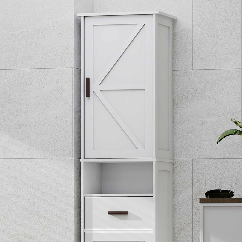 Armoire de rangement pour salle de bain, Blanc