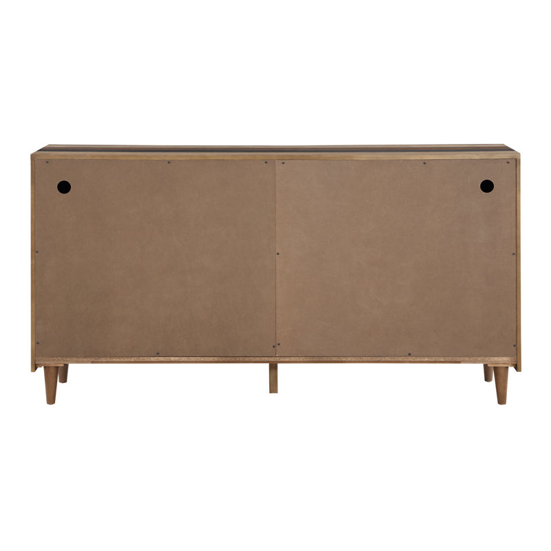 Lavola Wood Four Door Credenza