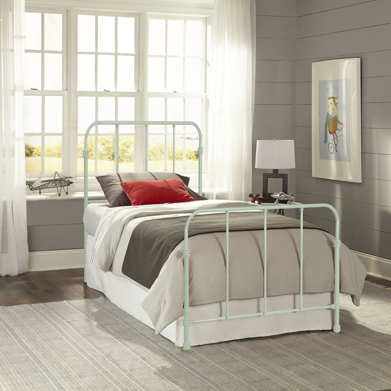 lit pour enfant panel Collin, Simple, Vert menthe