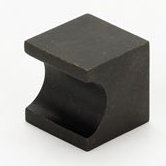 Contemporary II Square Knob, 1" H x 1" W, Matte Black