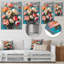 «Pink White Vibrant Pots», reproduction d'art murale-599982854-599982855
