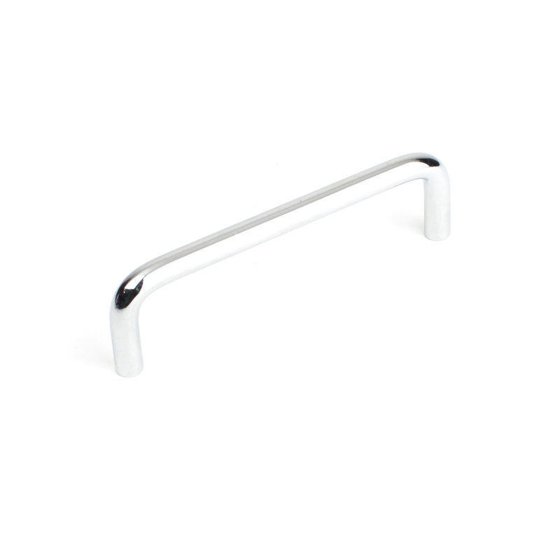 Poignée barre 3 1/2" au centre Builder's, H 1,22 po x l 4,31 po x P 0,91 po, Chrome satiné