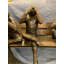 Statue trois singes de Jaxon sur banc