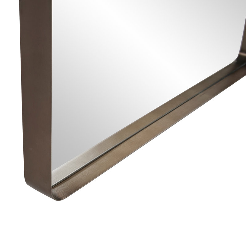 Miroir d'appoint Steele, 40 po x 30 po , Laiton