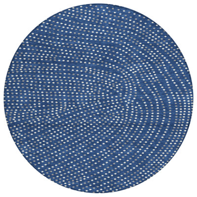 Tapis intérieur lavable à pois 8 po