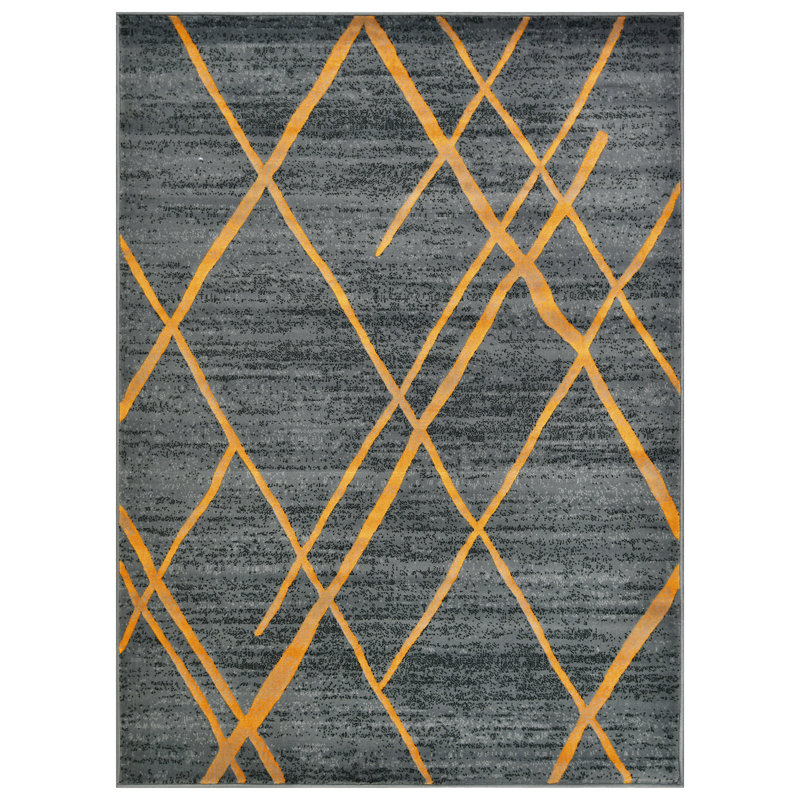 Geometric Indoor Rug, Runner 2' x 6'11"