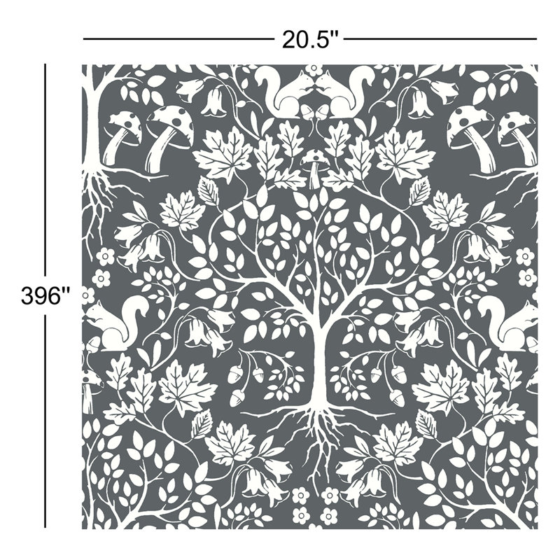 Rouleau de papier peint L 33 pi x l 20,5 po Aimon, Gris
