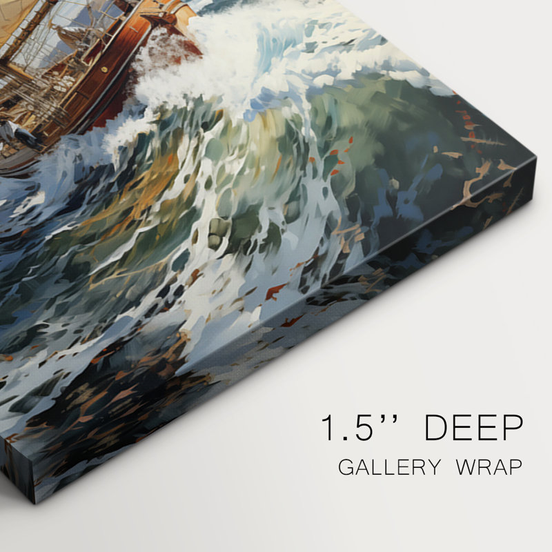 Série Sea and Shore Lxxi - ensemble de toiles tendues avec châssis Premium - prêt à être accroché