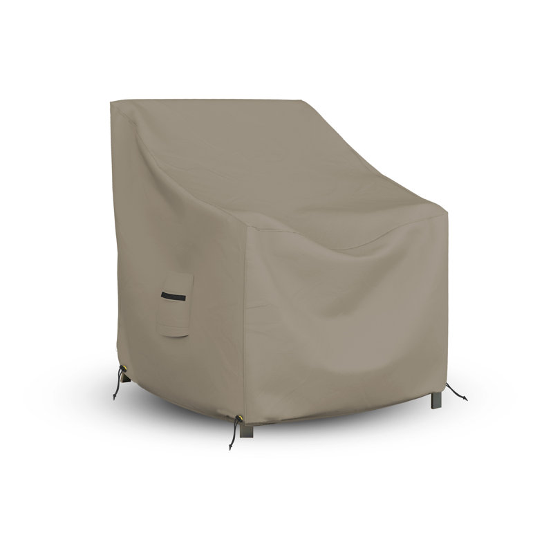Heavy Duty Waterproof Outdoor Chair Cover, All Weather Protection Patio Deep Seat Lawn Chair Cover, Beige