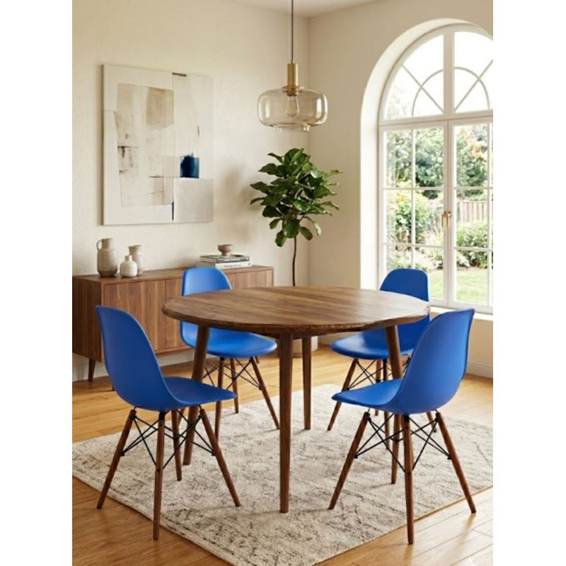 Chaise d'appoint en plastique Olimpo, 4, Bleu
