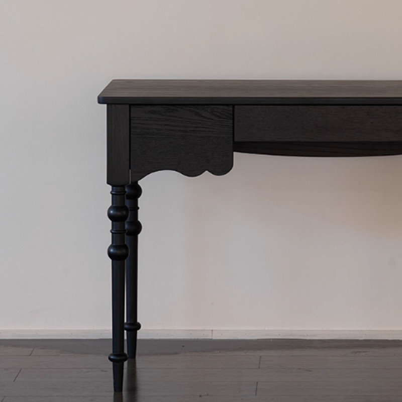 Bureau blanc en bois de peuplier blanc