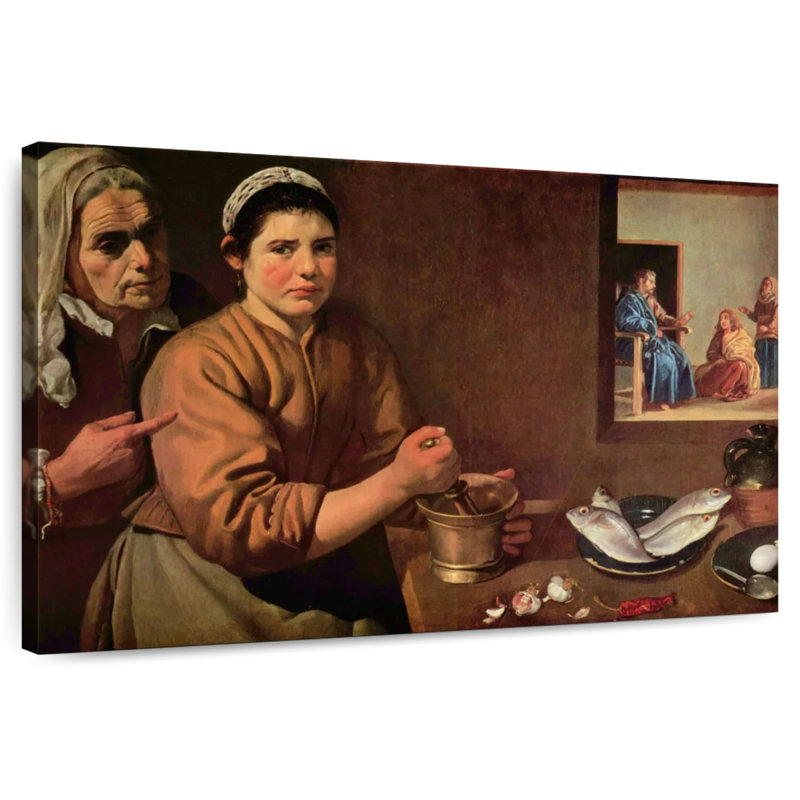 Christ dans la maison de Marie-Marthe, H 26 po x l 39 po