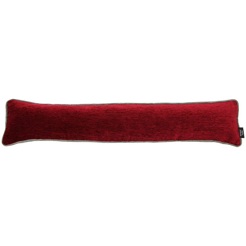 Alston Fabric Draught Excluder, Red/Grey