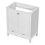 Meuble-lavabo 30 po sans lavabo, base seulement, armoire de salle de bain multifonctionnelle avec portes et tiroir, cadre solide et panneau de fibres à densité moyenne, blanc-1406867036