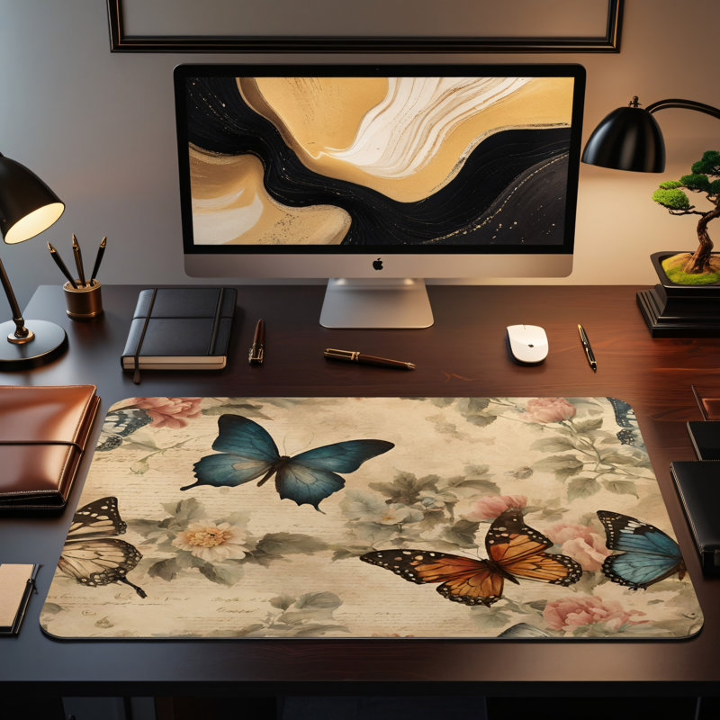 Polyester Desk Pad, 14.4x12.1