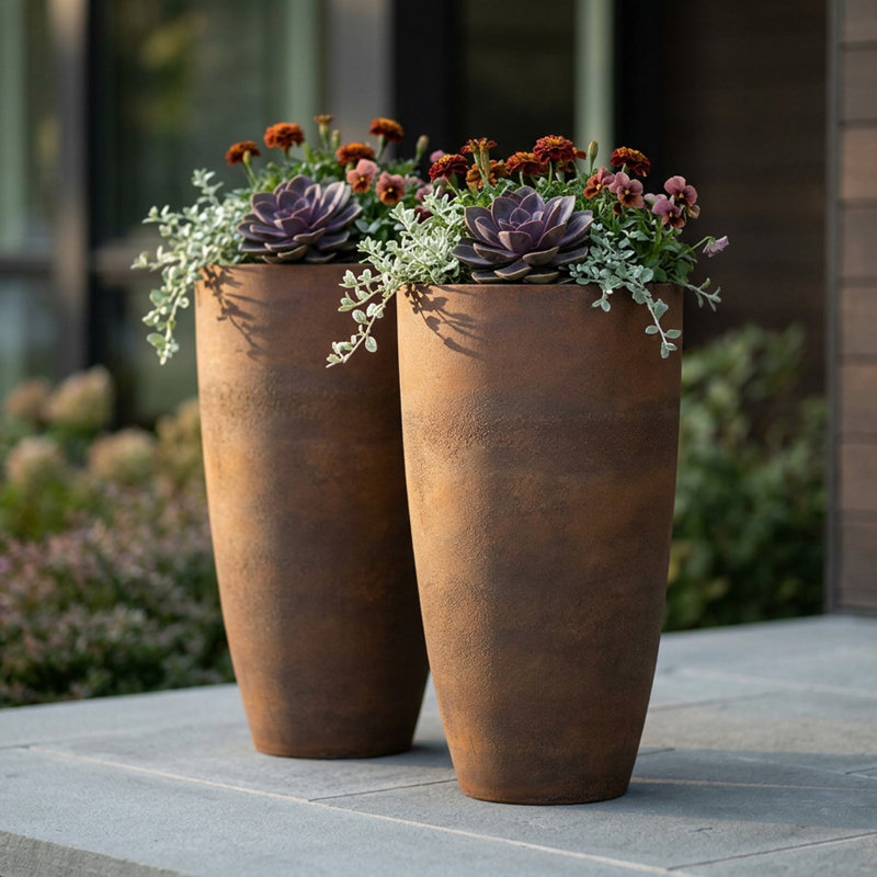 Grand pot à fleurs Kronberg, Rouille, 2