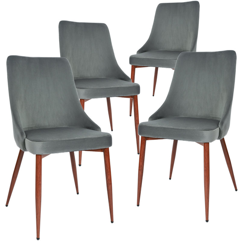 Ensemble de 4 chaises d'appoint Everly Quinn