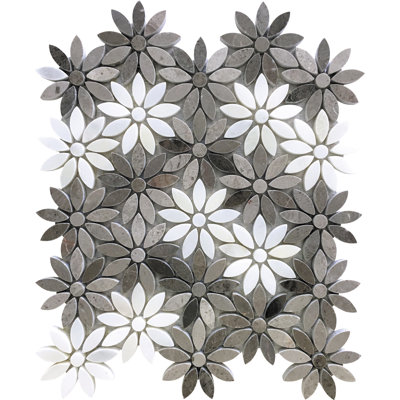 Meadow Wooden Brown Marble Mosaic Tile