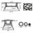 Outdoor Cast Aluminum Rectangular Dining Table