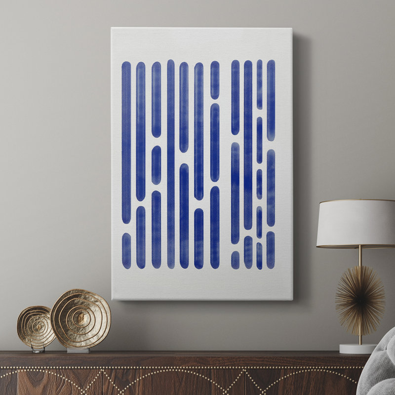 Toile tendue avec châssis abstrait, prêt à accrocher , H 18 po x l 12 po