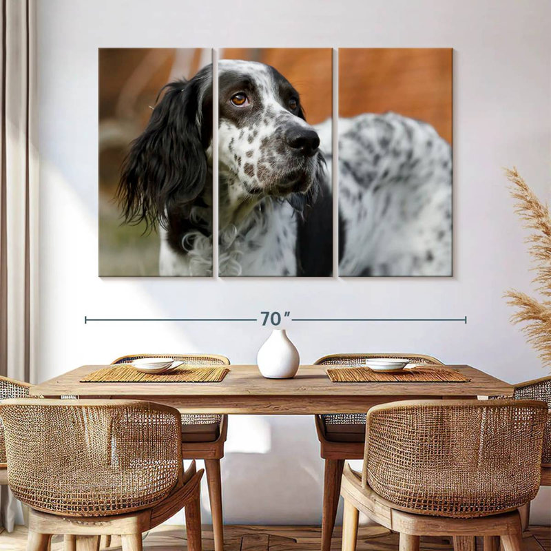 Spotted English Setter, 42" H x 65" W