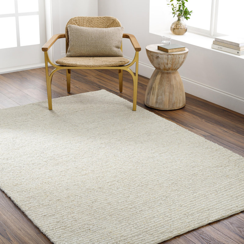 Totenham Wool Area Rug in Beige, Rectangle 12' x 15'