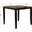 Table de salle à manger brun foncé en faux marbre