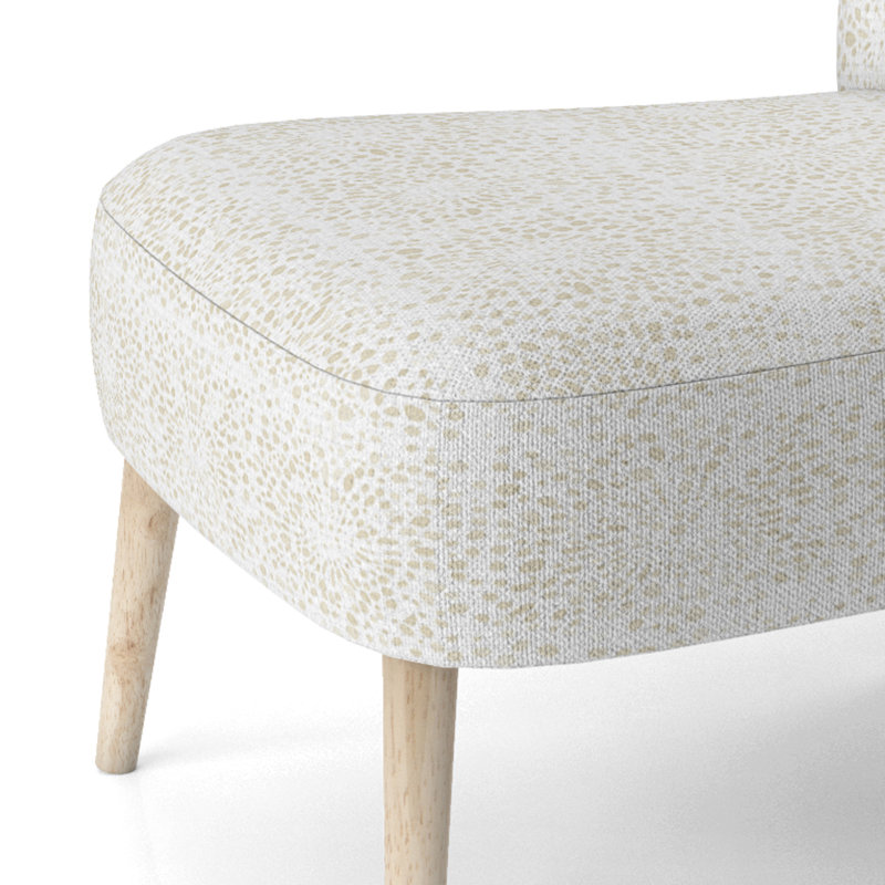 Chaise d'appoint abstraite - ivoire et crème, Chaise d'appoint sans accoudoirs