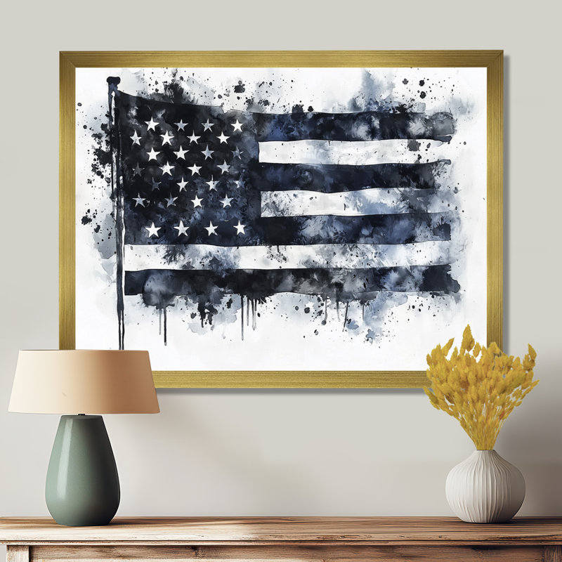 Lahm - États-Unis, art mural encadré, Reproduction d'une seule photo avec cadre, H 30 po x l 40 po, Doré