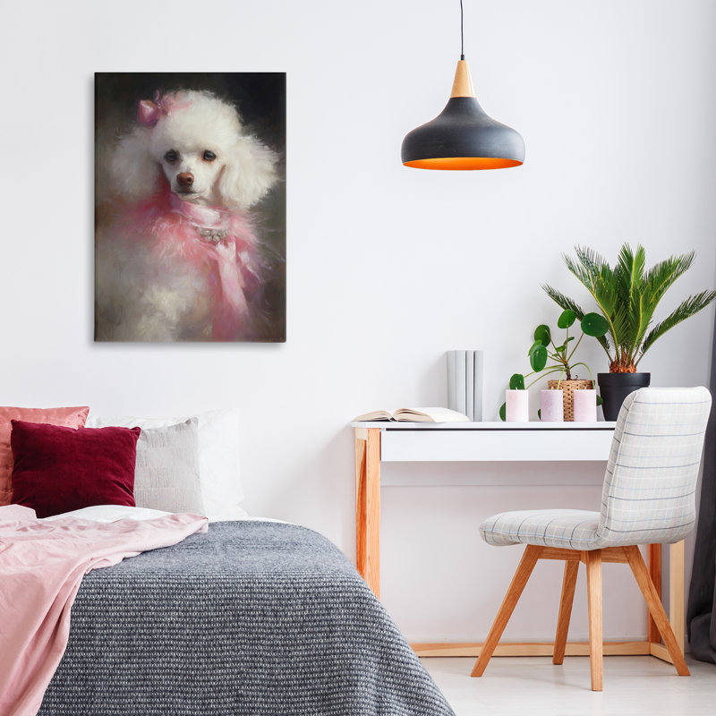 Just A Girl Who Loves Pink Canvas, design par Tina LeCour, H 24 po x l 16 po