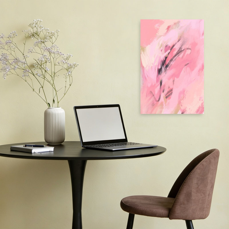 Pink Abstract Flow Abstract Dreamy Expressionist Wall Art Print by Talitha McQueen - Print, 60.96cm H x 40.64cm W