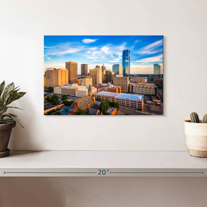 Paysage urbain urbain de Sirci, Oklahoma, H 8 po x l 12 po