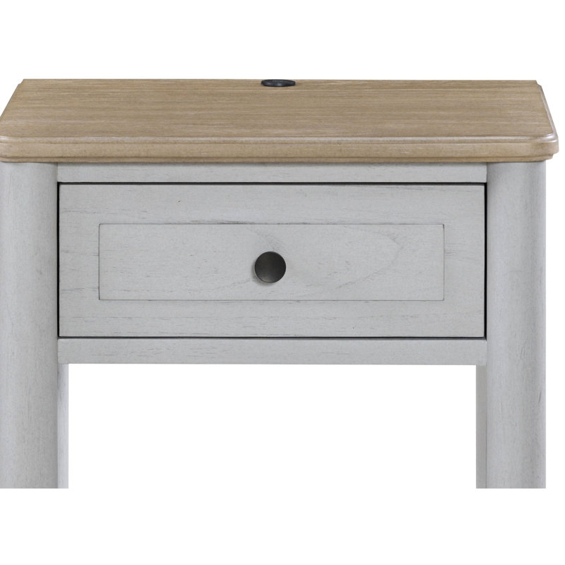 Petite table de chevet pour adolescent - ciment et sable