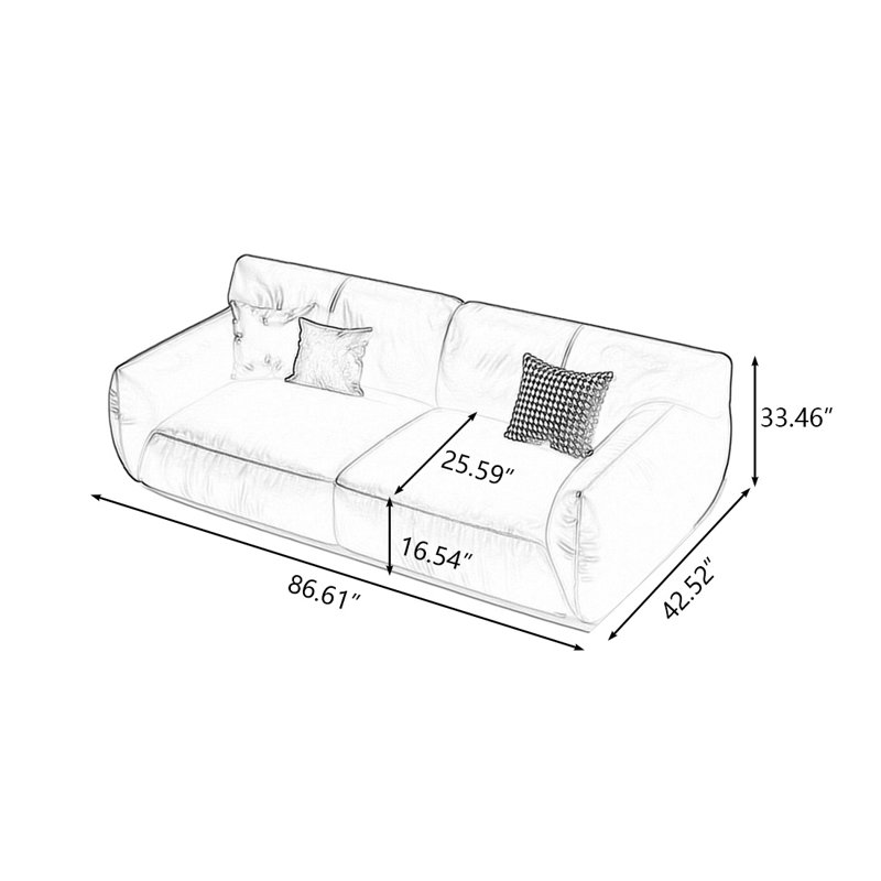 Canapé modulaire noir en cuir véritable, Vert