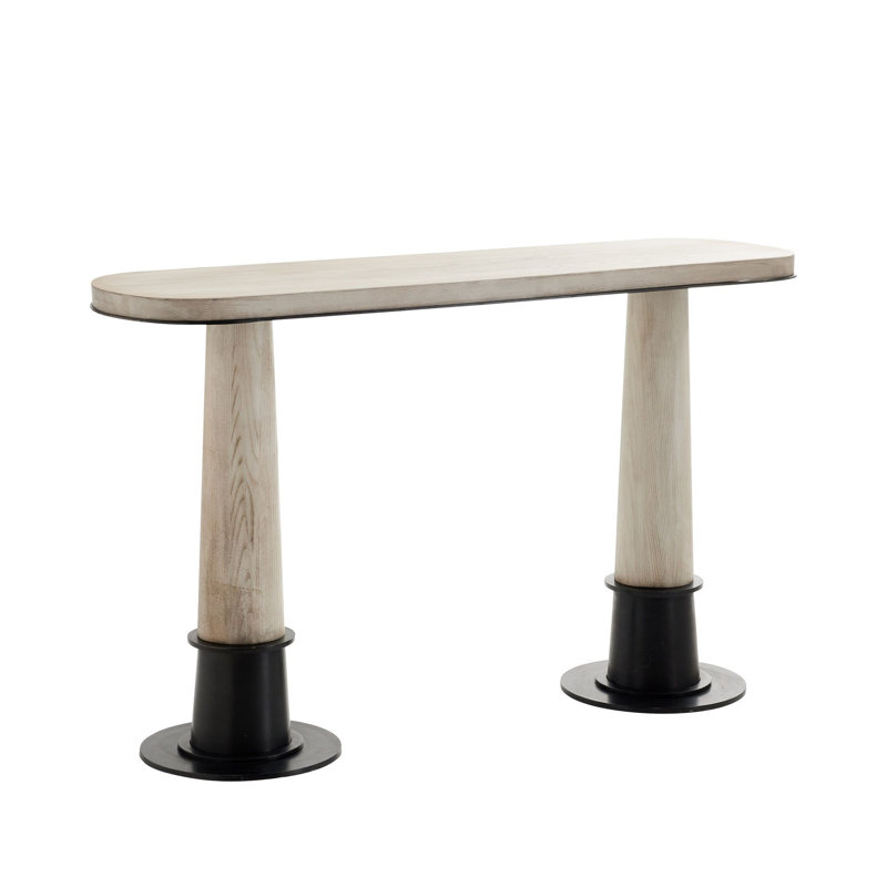 Kamile 53.5'' W Solid Wood Console Table