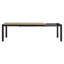 Marial Rectangular Metal Extendable Outdoor Dining Table , 205cm cm W 100cm cm D-281353275