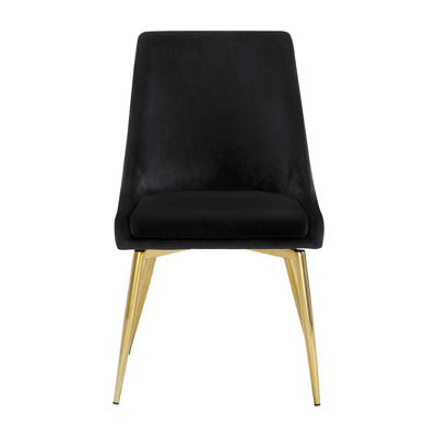 16.75'' H Velvet Upholstered Parsons Chair