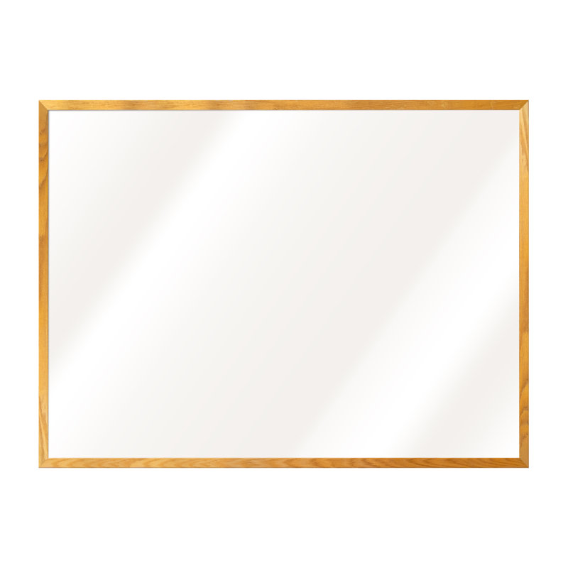 AARCO No White Markerboard Wood Whiteboard, 36'' H  x 60'' W