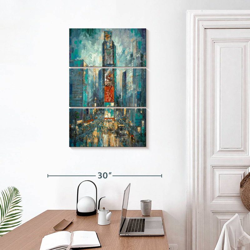 Bustling City Of Lights, H 32" x l 20"