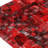 Red Leopard Print Leather Patchwork Rug With Bold Animal Design For Rustic Style & Luxe Statement
