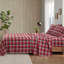 Ensemble de draps écossais rouge-116452028-116452030