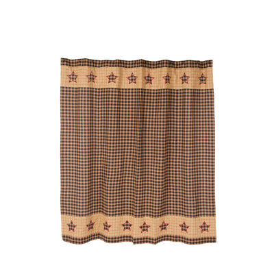 Plinio Cotton Patchwork Single Shower Curtain