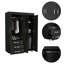 Armoire 3 tiroirs wengé noir
