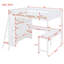 Lit mezzanine double avec bureau et tablette-543575353